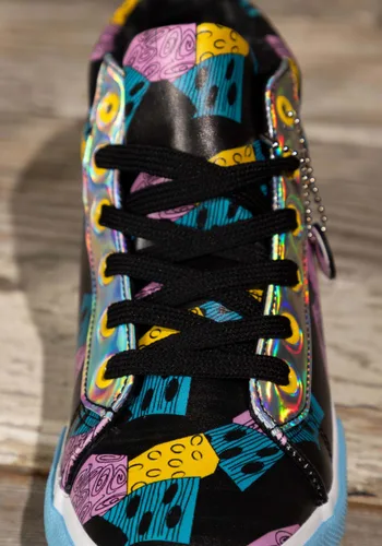 Vista 3 de Zapatos Altos para Mujer Sally de Pesadilla antes de Navidad Multicolor