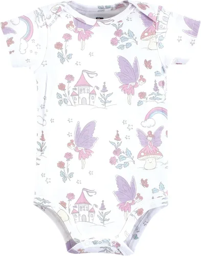 Vista 25 de Hudson Baby baby-girls Cotton Bodysuits 3-pack