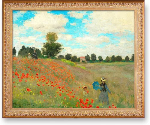 Vista 45 de A&T ARTWORK Antibes Seen from The Salis Gardens de Claude Monet Las Obras de Arte Clásico Mundial Reproducciones, Impresiones de Arte en Lienzo