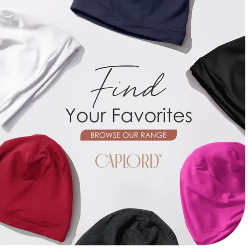 Vista 7 de CAPLORD - Gorro de satén con forro para dormir, de bambú, para cabello natural erizado, para mujeres y hombres