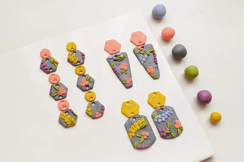 Vista 7 de FIMO Arcilla de modelado de horno de polímero suave, 2.01 oz, juego de 6 colores, tonos neutros cálidos