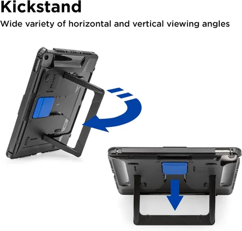 Vista 3 de PIVOT A22A - Funda resistente para iPad (A16), iPad (10ª generación), protección de grado militar con sistema de montaje universal y soporte, piloto