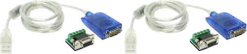 Vista 10 de Gearmo Adaptador RS485 a USB con indicadores LED, chipset FTDI, placa terminal, protección ESD, compatible con Windows 11, Linux, MacOS X