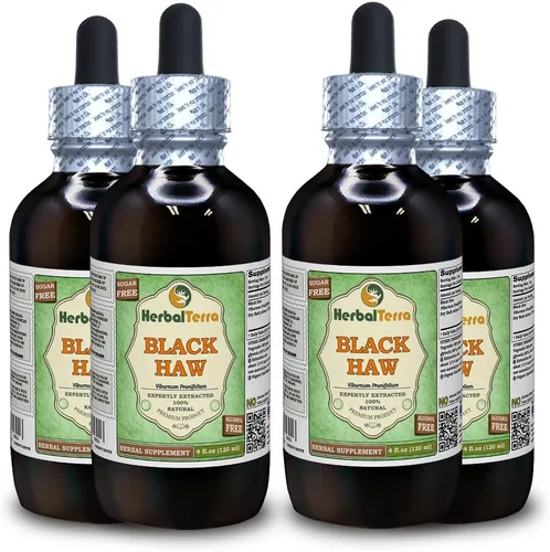 Vista 11 de Herbal Terra LLC Black Haw (Viburnum Prunifolium) Tintura, extracto líquido de corteza seca, 2 onzas