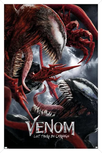 Vista 11 de Trends International Marvel Venom: Let There be Carnage - Póster de pared de batalla de una hoja, 14.725 x 22.375 pulgadas, versión enmarcada