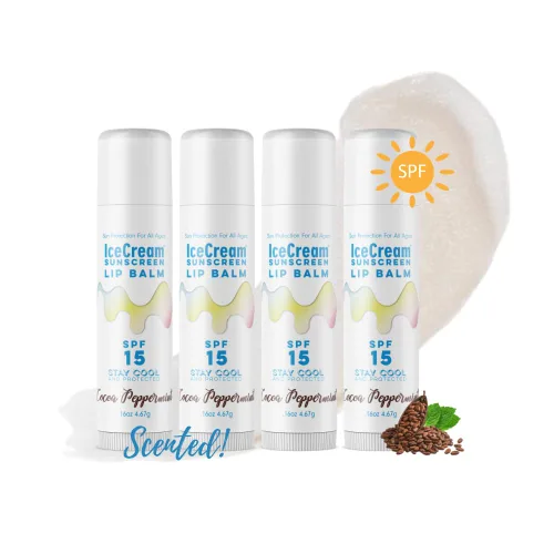 Vista 18 de IceCream Bálsamos labiales con protector solar, protector solar para labios, protector solar resistente al agua para labios, cuidado de labios