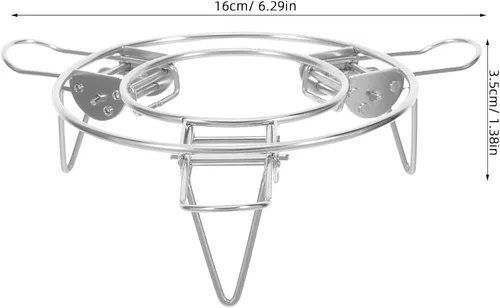Vista 8 de Estante de vapor de acero inoxidable plegable ajustable para ollas a