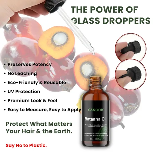 Vista 7 de SANOOR Aceite de batana africana, 100% puro y prensado en frío, fórmula orgánica de oasis de sabana para el cuidado del cabello, cuidado de la piel