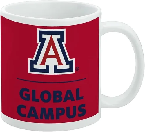 Vista 341 de Taza de cerámica con el logotipo principal de la Universidad Rider, taza de regalo novedosa para café, té y bebidas calientes, 11oz, blanca