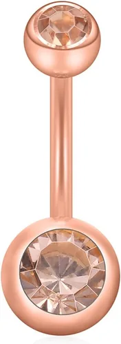 Vista 6 de Ruifan Piercing para ombligo con forma de bola de cristal de 0.49oz