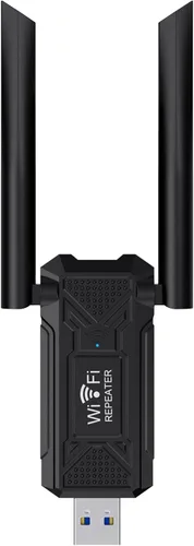 Vista 2 de Amplificador de señal USB WiFi, adecuado para repetidores WiFi domésticos, potenciador inalámbrico WiFi de 2.4 GHz, configuración fácil de un clic