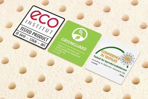 Vista 3 de Eco Terra Cubrecolchón mediano de látex natural de 2 pulgadas, comodidad y apoyo lujosos, látex certificado orgánico, sueño rejuvenecedor profundo