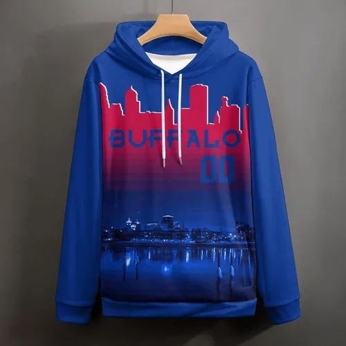 Vista 69 de Custom Football Hoodies City Night Skyline Personalized Sweatshirt Name Number Fan Gift Pullover for Men Women Youth