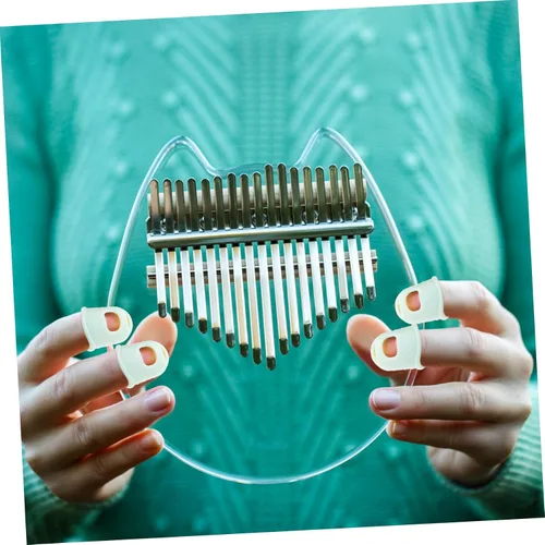 Vista 3 de Kalimba - Fundas para pulgares, protección para los dedos, cómodas almohadillas de silicona para sesiones de práctica prolongadas, cubiertas