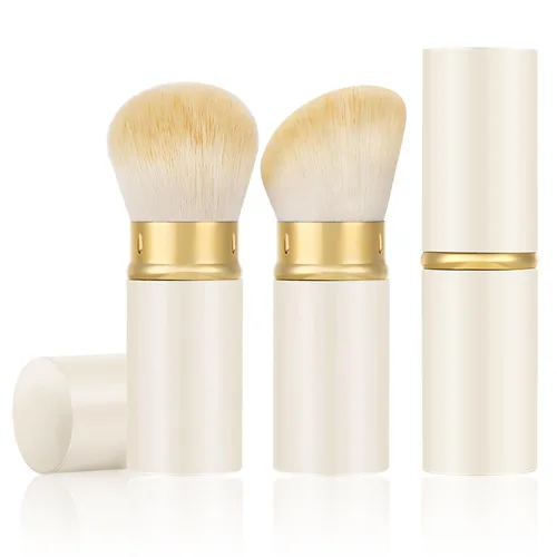 Vista 10 de Brochas de maquillaje retráctiles, paquete de 2 brochas de maquillaje de Negro