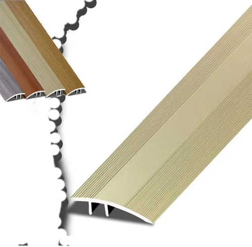 Vista 16 de NILZA Door Threshold Strip Wood Floor Transition Strip 36in Threshold Transition Strips, Metal Threshold Reducer Ramp, Suitable for Height of Oak
