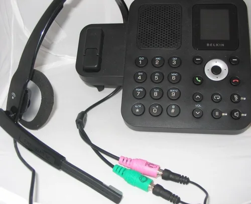 Vista 2 de PC Dual 0.138 in Headset a RJ9/RJ10/RJ22 adaptador de teléfono (PC35-RJ9A)