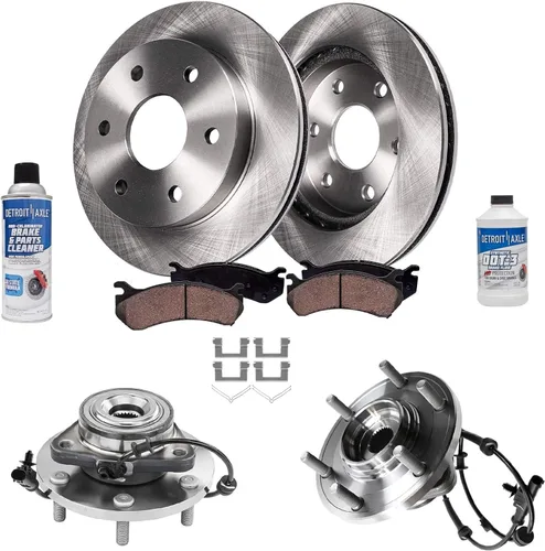 Vista 89 de Detroit Axle - Rotores de freno para Chrysler 200 2015 2016 2017, Rotores de freno de disco de reemplazo: 12.01" pulgadas delantero y 10.95