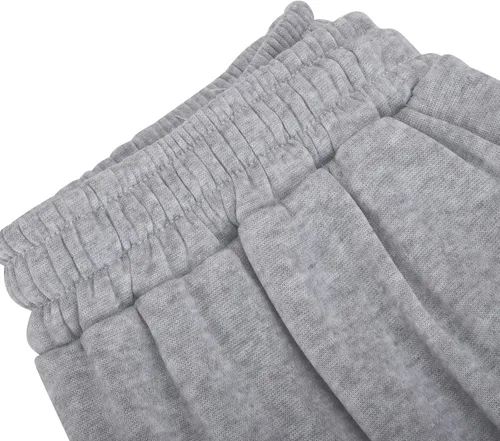 Vista 4 de Pantalones deportivos holgados para mujer, cintura alta, con cordón, para gimnasio, senderismo, entrenamiento, yoga, correr, leggings