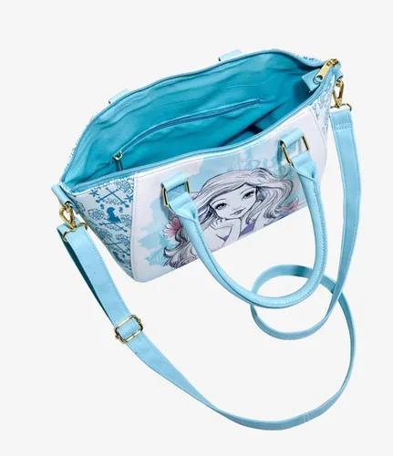 Vista 3 de The Little Mermaid Disney Ariel - Bolso de acuarela azul Blanco sucio