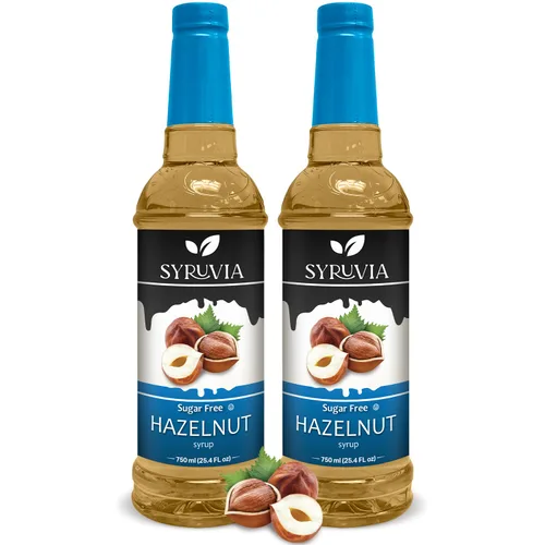 Vista 15 de Jarabe de café sin azúcar Syruvia, jarabe con sabor a caramelo para bebidas, lattes y postres – 25.4 fl oz
