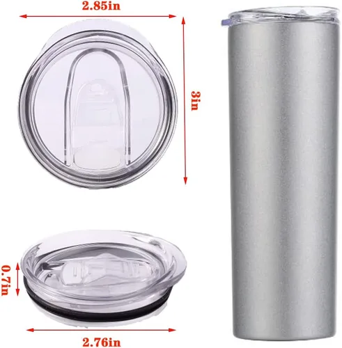 Vista 3 de Tapas delgadas de repuesto para vaso de 20 onzas, paquete de 3, boca de taza de 2.75 pulgadas, compatibles con YETI Rambler y más vasos para vasos