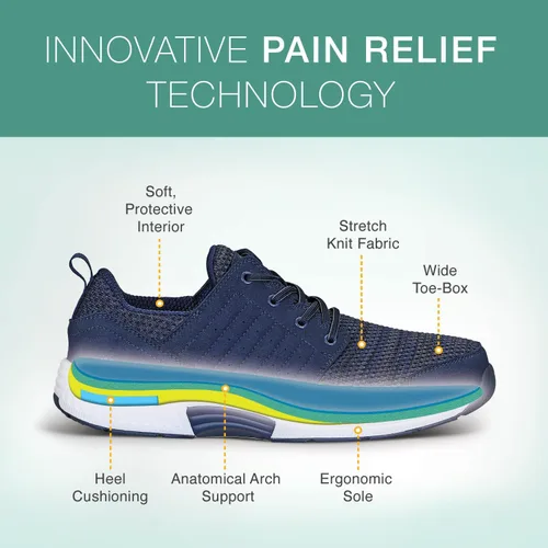 Vista 3 de Orthofeet Men's Orthopedic Knit Tacoma Sneakers