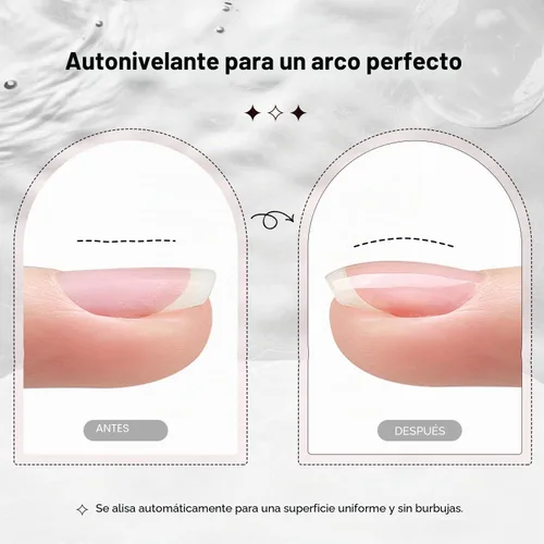 Vista 3 de JODSONE 2 unidades de gel constructor de 0.3 fl oz para uñas, gel constructor transparente para solución de engrosamiento de uñas, extensión