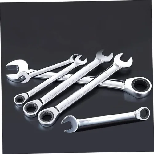Vista 5 de Uonlytech 2 piezas de trinquete llave de 0.394 in súper socket llave dicéfala llave mini llave miniatura kit de llave giratoria juego de llaves