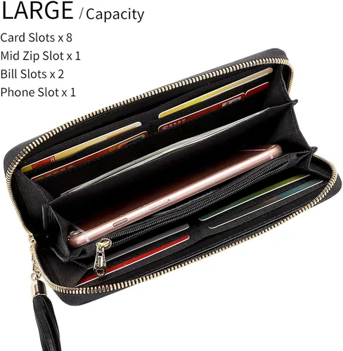 Vista 7 de PIJUSHI Bolsos y bolsos de mano de cuero genuino de diseñador para mujer con asa superior, bolso de mano de flores con cartera de cuero para mujer