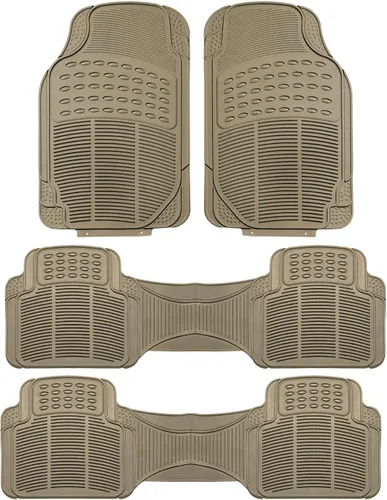 Vista 21 de FH Group Alfombrillas para Piso de Automóvil - Alfombrillas de Piso de Goma Resistente para Automóviles, Juego Trasero de Ajuste Universal