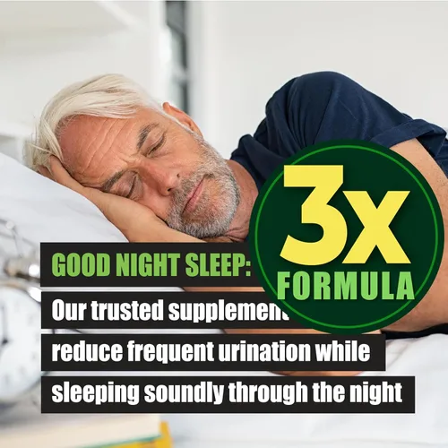 Vista 4 de 3X Formula - Suplementos naturales para la salud de la próstata para hombres, Saw Palmetto para reducir los viajes nocturnos al baño +