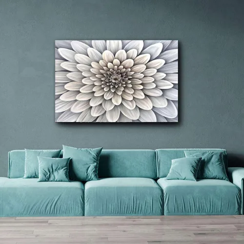 Vista 7 de Startonight Lienzo decorativo para pared, pintura de pétalos blancos macro, flores, decoración, obra de arte para sala de estar, imagen grande