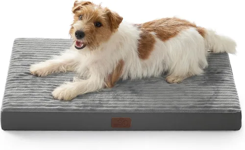 Vista 24 de Bedsure ComfyFleece Cama para perros pequeños, camas ortopédicas para mascotas con funda extraíble lavable, no impermeable, alfombrilla de espuma