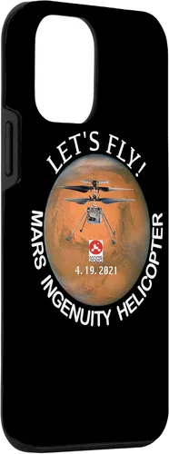 Vista 3 de iPhone 12 mini deja volar! Mars Ingenuity helicóptero perseverancia Rover caso