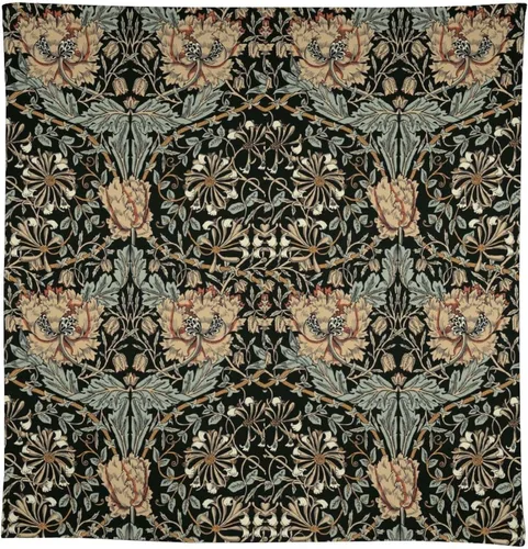 Vista 230 de Mantel Floral Retro de Pájaros, Diseño Original Bohemio William Morris Estampado Cubierta de Mesa para Hogar Picnic Fiesta Comedor Cocina William