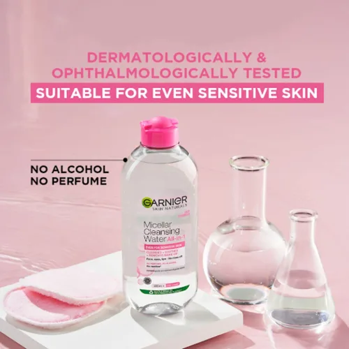 Vista 5 de Garnier Skin Naturals Agua limpiadora micelar, 4.2 fl oz