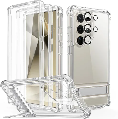 Vista 8 de ESR Funda para Samsung Galaxy S24 Ultra Serie Armor, Protección Completa del Cuerpo Cubierta Frontal con Protector de Pantalla y Marco Frontal Extra