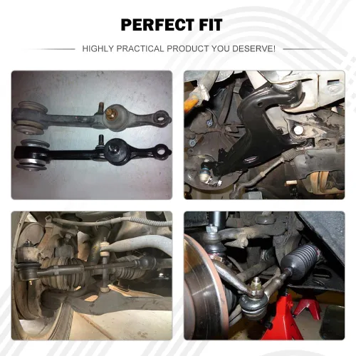 Vista 6 de 8 piezas aptas para Nissan D21 86-94 para Nissan Pickup 95-97 Kit de suspensión delantera (2) ES2998RL extremo de barra de acoplamiento interior (2)