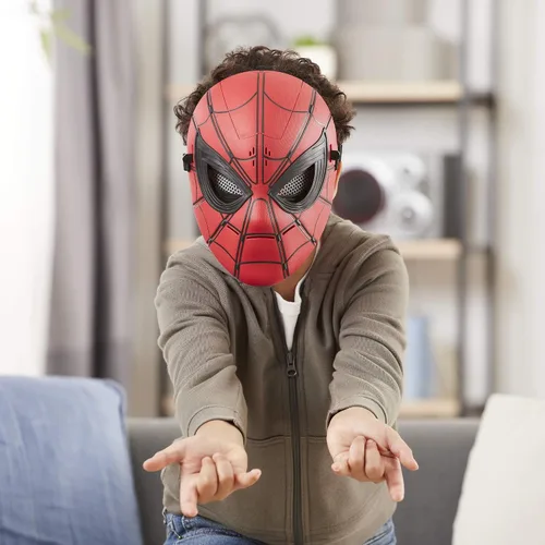Vista 5 de Máscara Spider FX de Spider-Man de Marvel Lejos de casa para juego de rol – Juguetes de máscara de Super Héroe