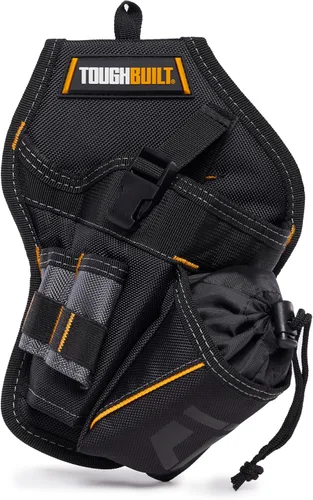 Vista 2 de ToughBuilt - Funda para taladro, correa de seguridad ajustable y bolsillos para brocas, TB-220-B ClipTech Hub Included, Adjustable Drill Strap