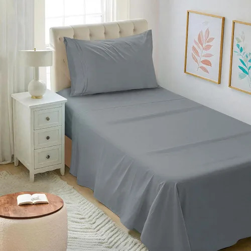 Vista 73 de Mejoroom Juego de sábanas tamaño individual – Sábanas individuales de Hotel Collection – Sábanas y fundas de almohada con sábana bajera de bolsillo
