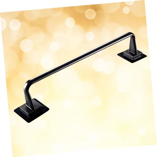Vista 9 de Uonlytech Toallero negro multiusos para colgar en la pared, estantes para colgar toallas de mano, estante para toallas de dormitorio universitario