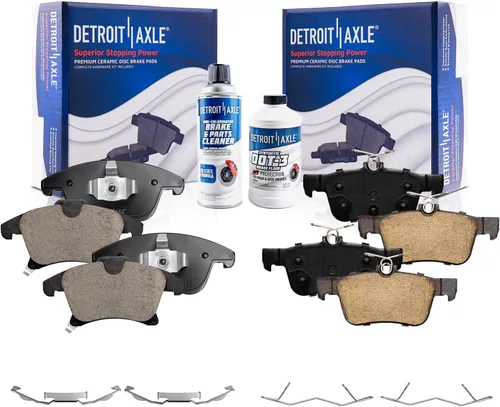 Vista 75 de Detroit Axle - Pastillas de freno para Avalanche Express Suburban Savana Yukon XL 1500 Chevy Tahoe GMC Cadillac Escalade, Pastillas de freno
