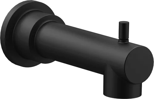 Vista 8 de Moen Align 172656BG - Boquilla de bañera con desviador, conexión deslizante de 1/2 pulgada, boquilla de bañera de montaje en pared, oro cepillado