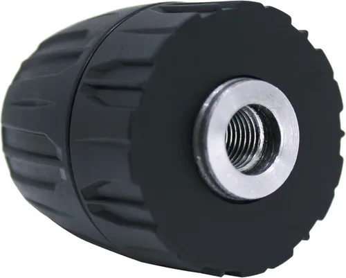 Vista 3 de HFS (R) Portabrocas sin llave para taladro de 3/8" con 24 UNF rosca montaje eje 0.031-0.394 in capacidad