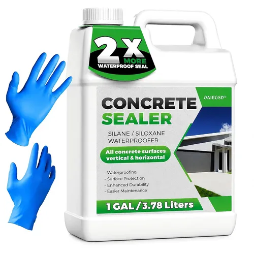 Vista 10 de Wet Look Stone Sealer, 1 Gallon, Concrete Sealer & Stone Color Enhancer