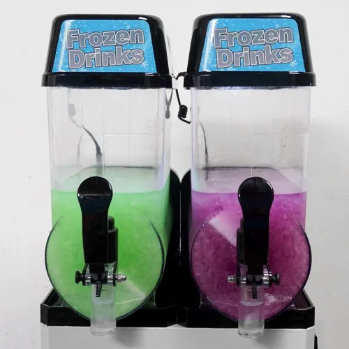 Vista 4 de Máquina comercial de granizado de hielo,Máquina de fabricación de bebidas congeladas,Enfriamiento Slushie que hace la máquina,Equipo de tienda