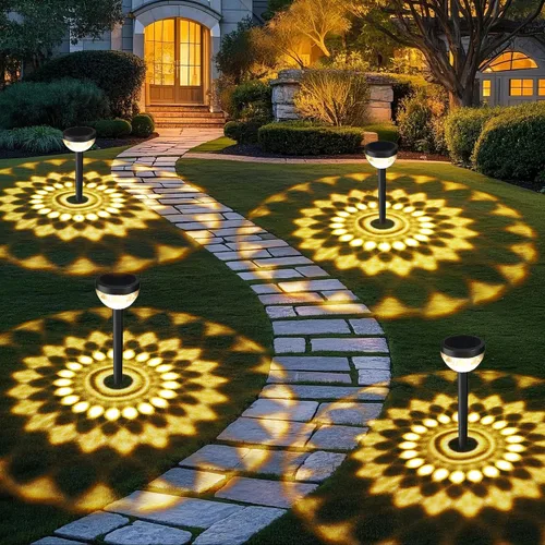 Vista 10 de JEJOT Paquete de 6 luces solares con sensor de movimiento para exteriores, impermeables, 270° de ángulo amplio, 3 modos, luces solares de pared