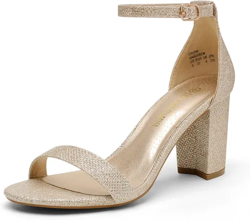 Vista 13 de DREAM PAIRS - Sandalias de tacón grueso y bajo para mujer